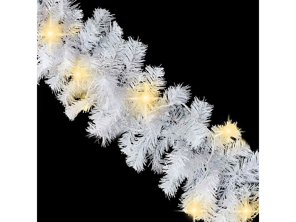 Guirlande de Noël avec lumières LED 20 m Blanc