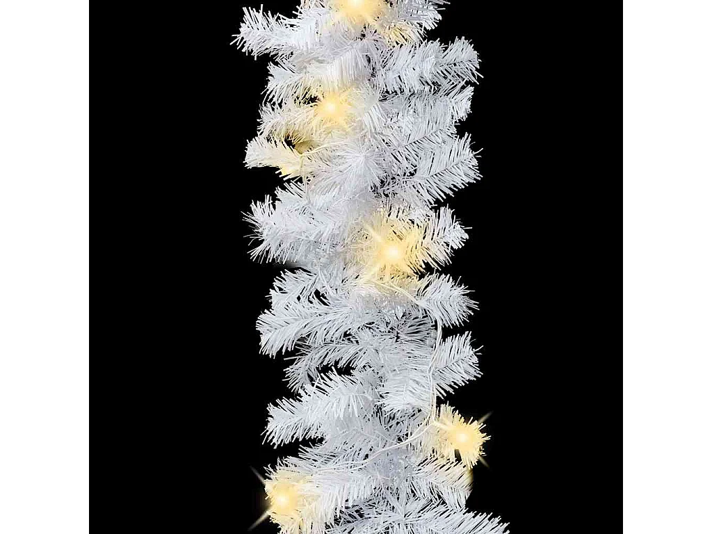 Guirlande de Noël avec lumières LED 20 m Blanc