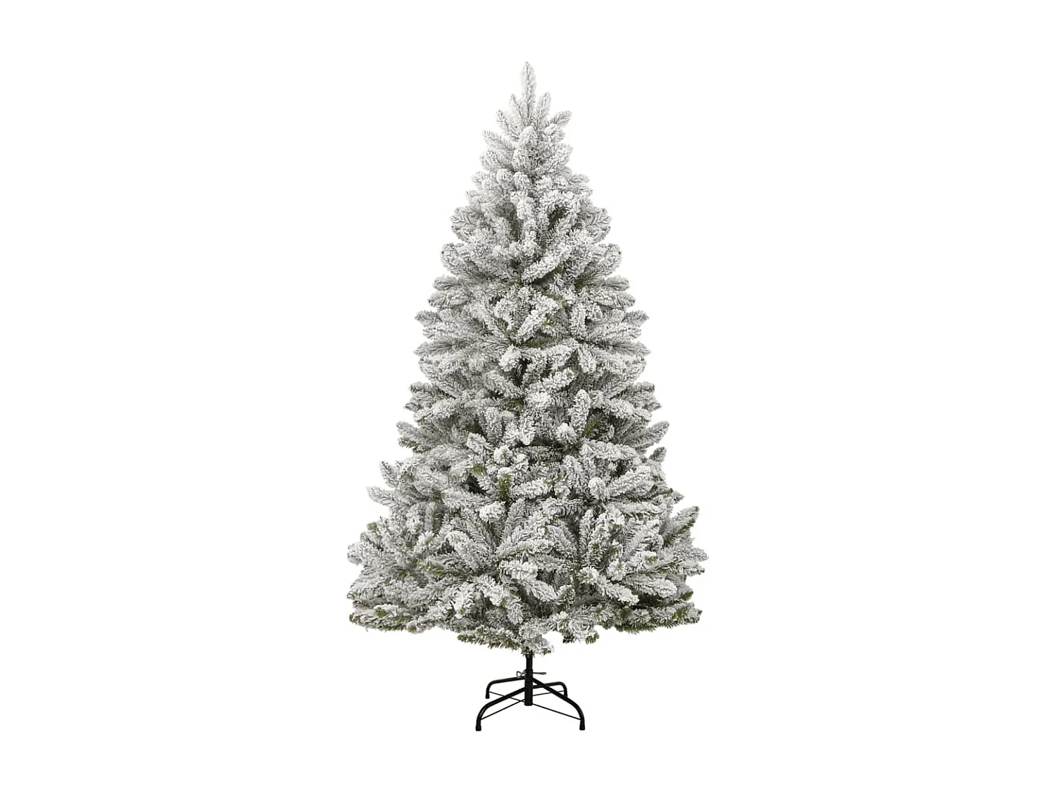 Albero Natale Artificiale Incernierato con Neve Fioccata 300 cm