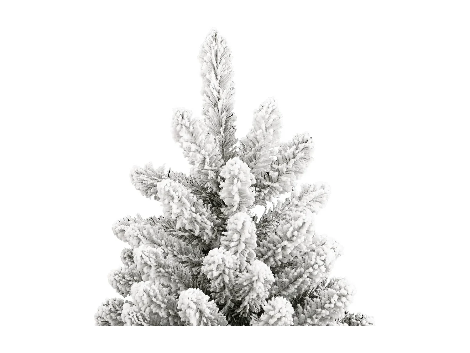 Sapin de Noël artificiel à charnières avec neige floquée 270 cm