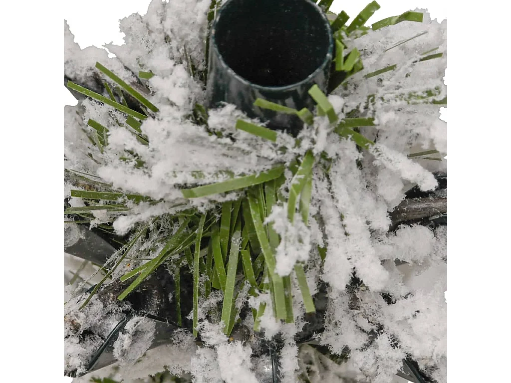 Sapin de Noël artificiel à charnières avec neige floquée 270 cm