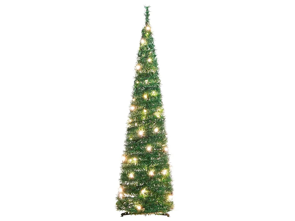 Kunstkerstboom pop-up 50 LED's 120 cm groen