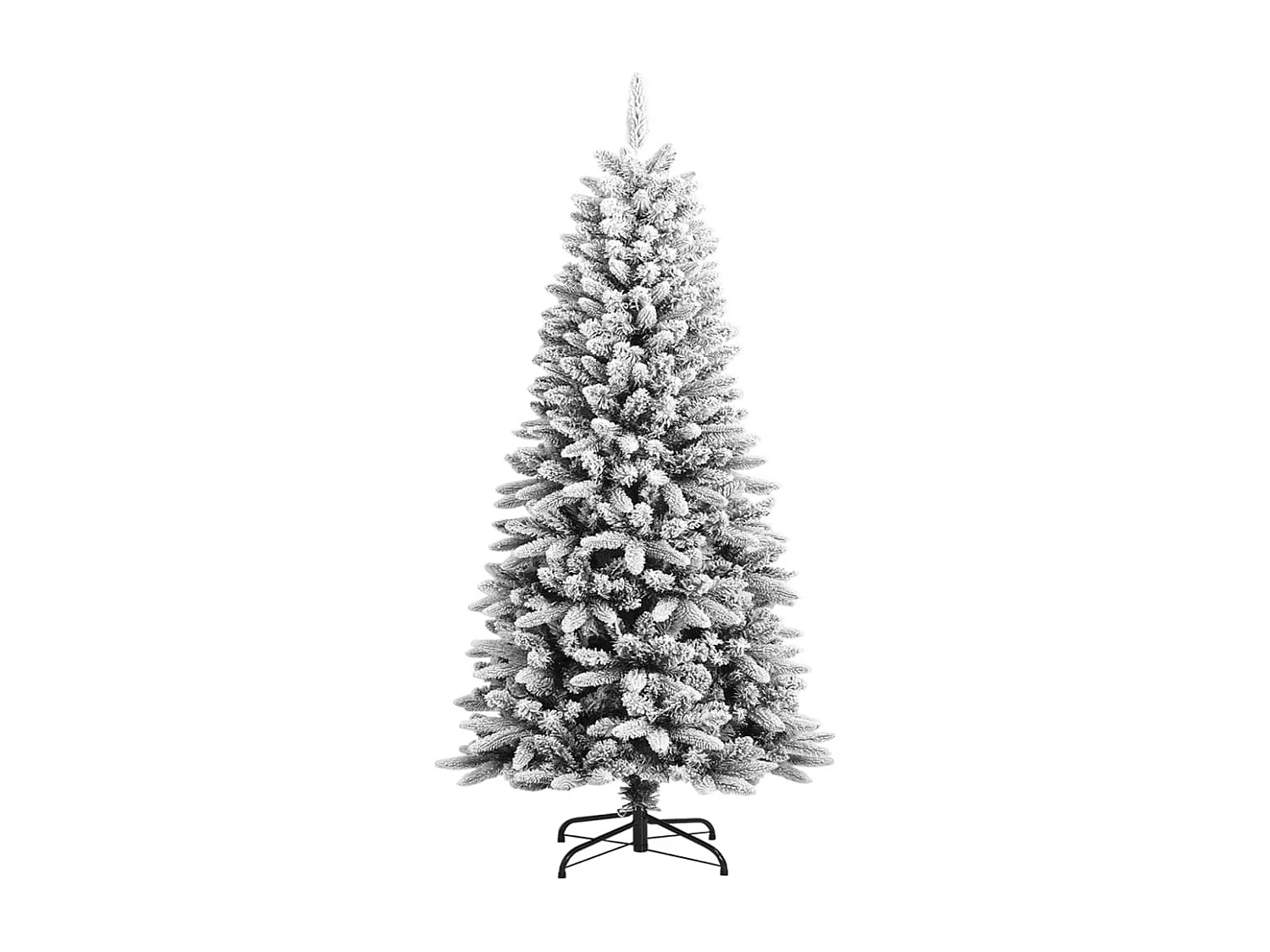 Sapin de Noël artificiel avec neige floquée 120 cm PVC et PE