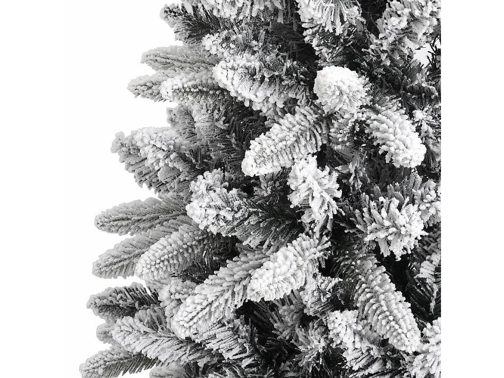 Sapin de Noël artificiel avec neige floquée 120 cm PVC et PE