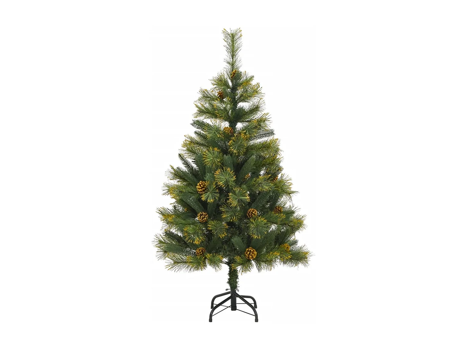Sapin de Noël artificiel articulé avec pommes de pin 120 cm