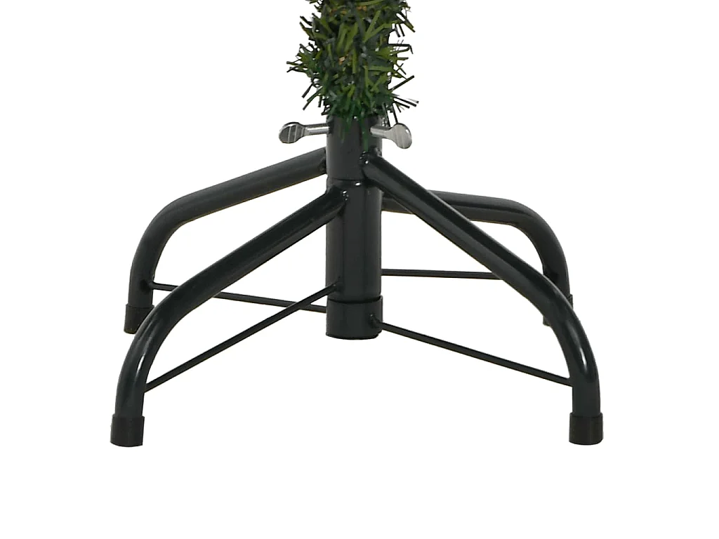 Kunstkerstboom met scharnieren en dennenappels 120 cm