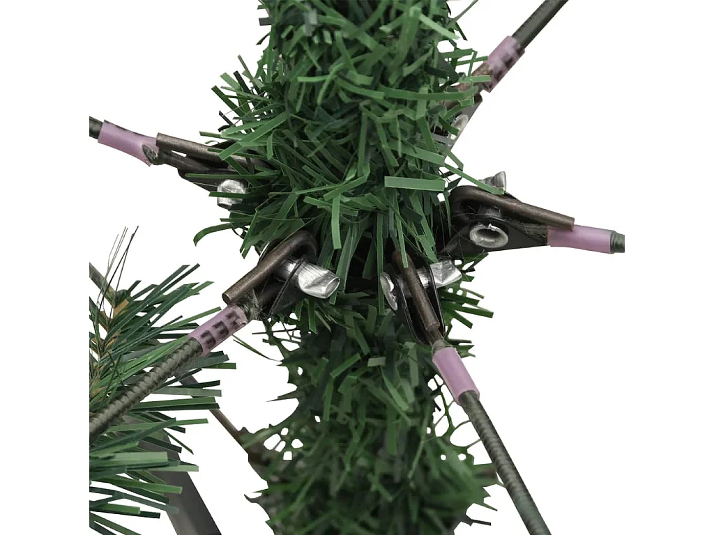 Kunstkerstboom met scharnieren en dennenappels 120 cm
