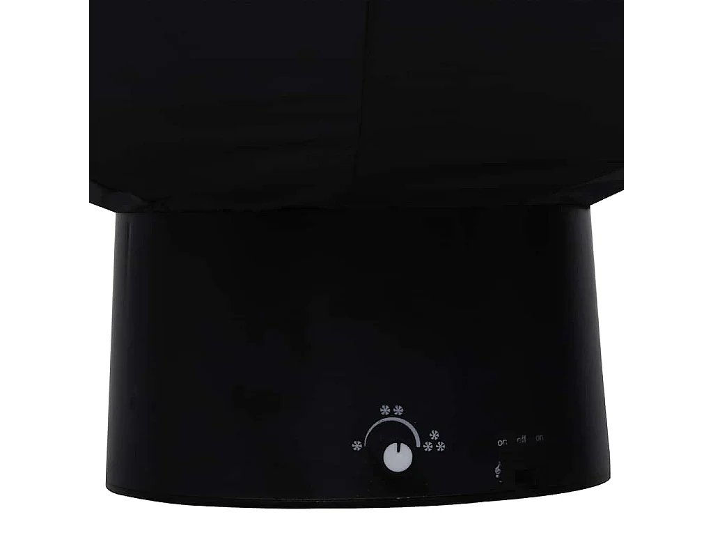 Arbre de Noël neigeux avec base de parapluie Noir 75 cm PVC