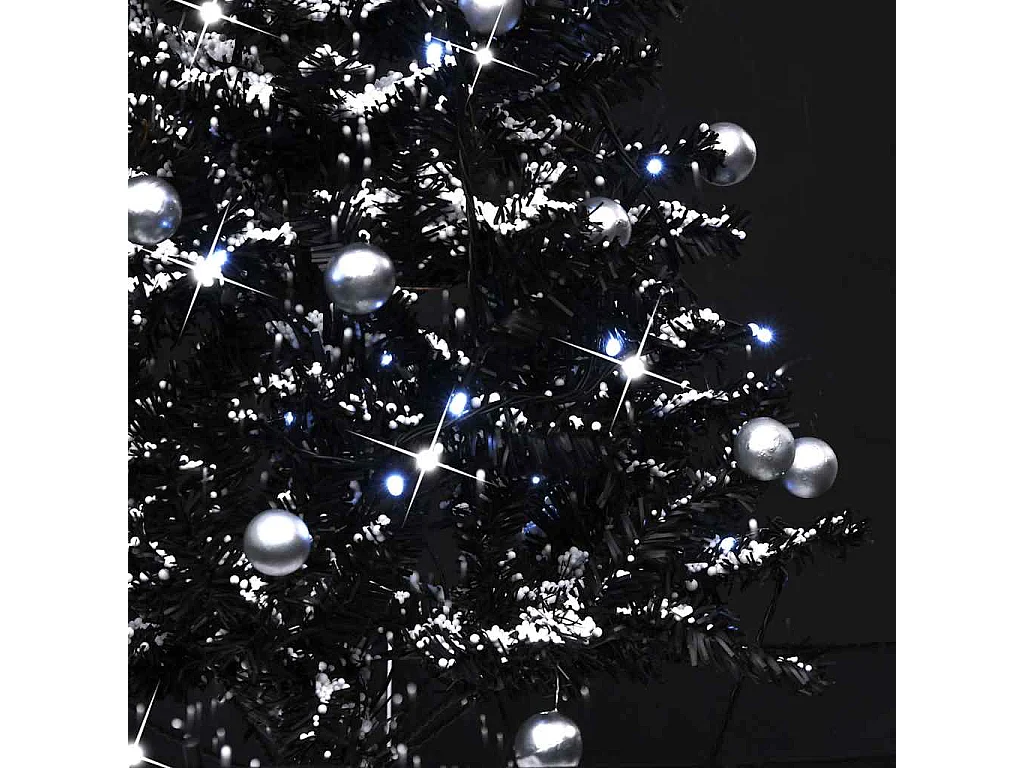 Schneiender Weihnachtsbaum mit Schirmfuß Schwarz 75 cm PVC