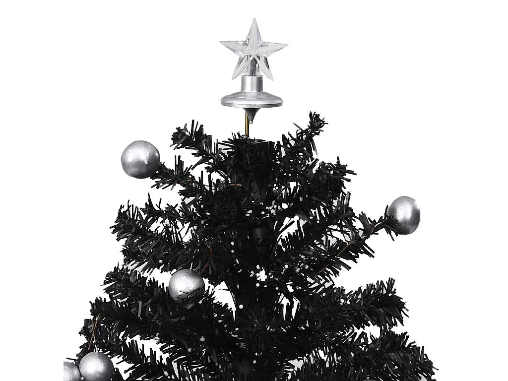 Schneiender Weihnachtsbaum mit Schirmfuß Schwarz 75 cm PVC