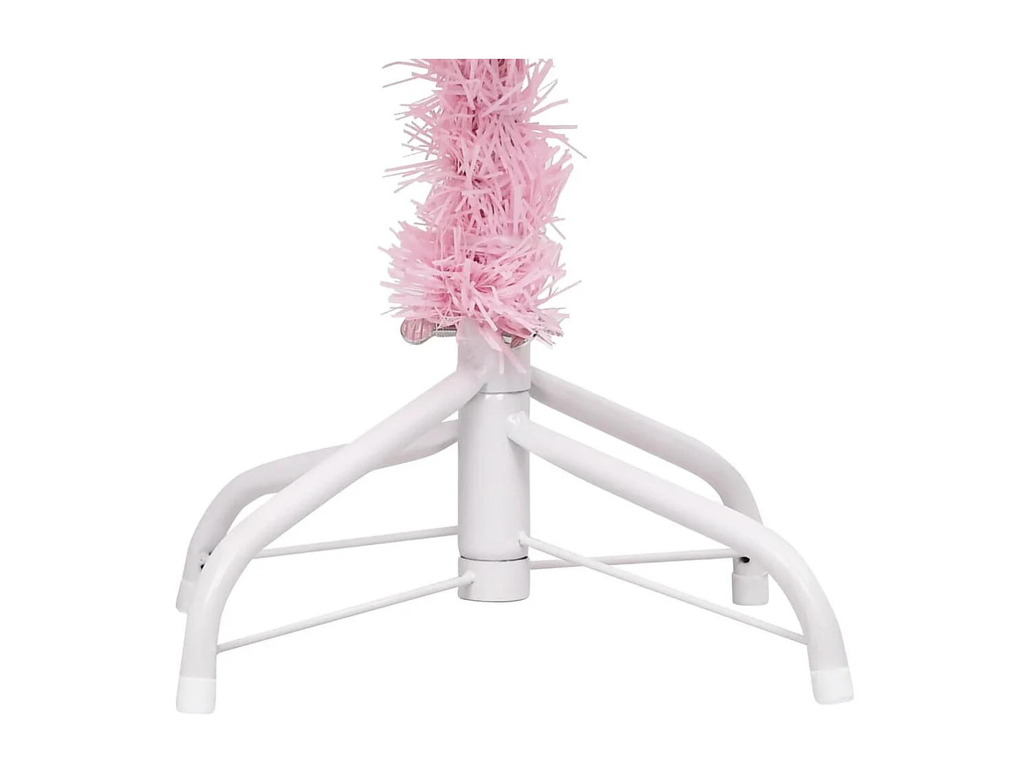 Arbre de Noël artificiel pré-éclairé et boules rose 120 cm PVC