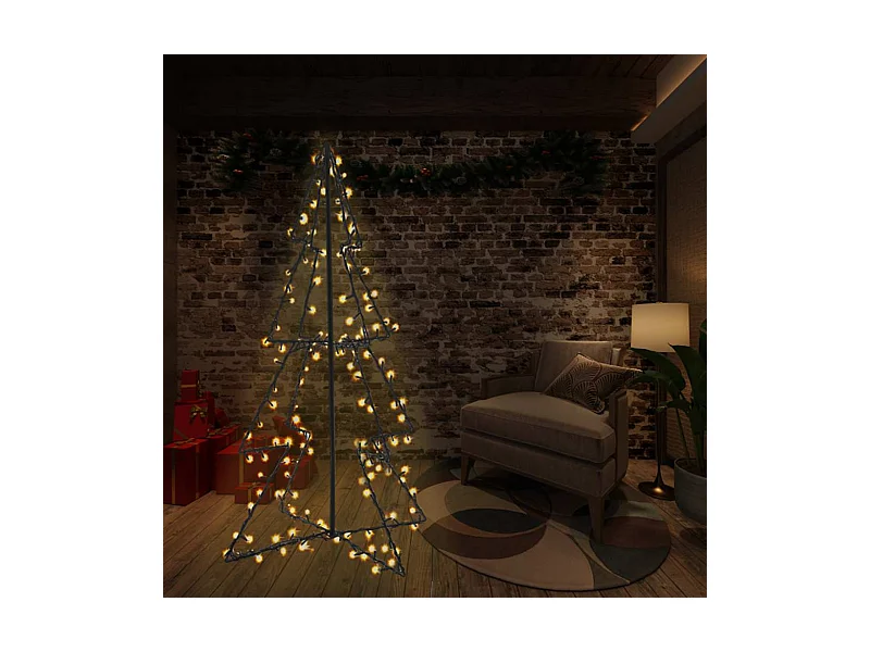 Arbre de Noël cône 240 LED d'intérieur/d'extérieur 115x150 cm