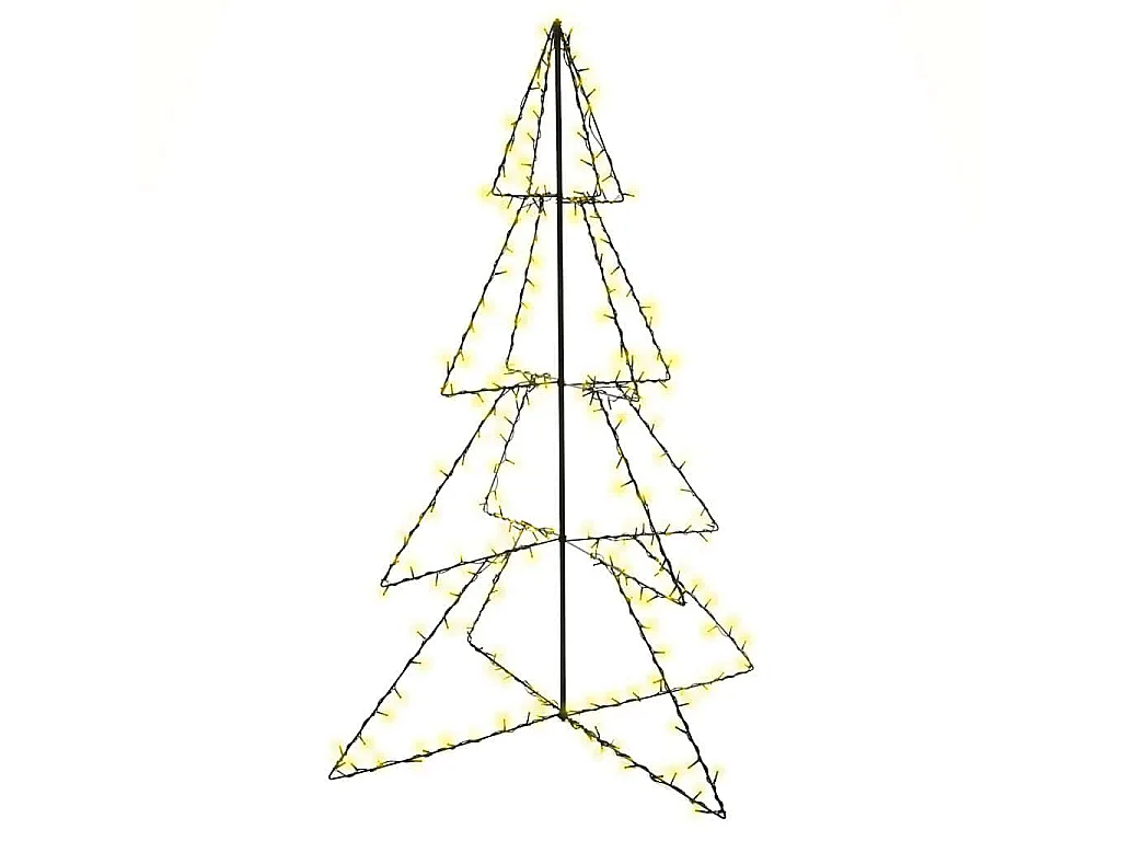 Kegelkerstboom 240 LED's binnen en buiten 115x150 cm