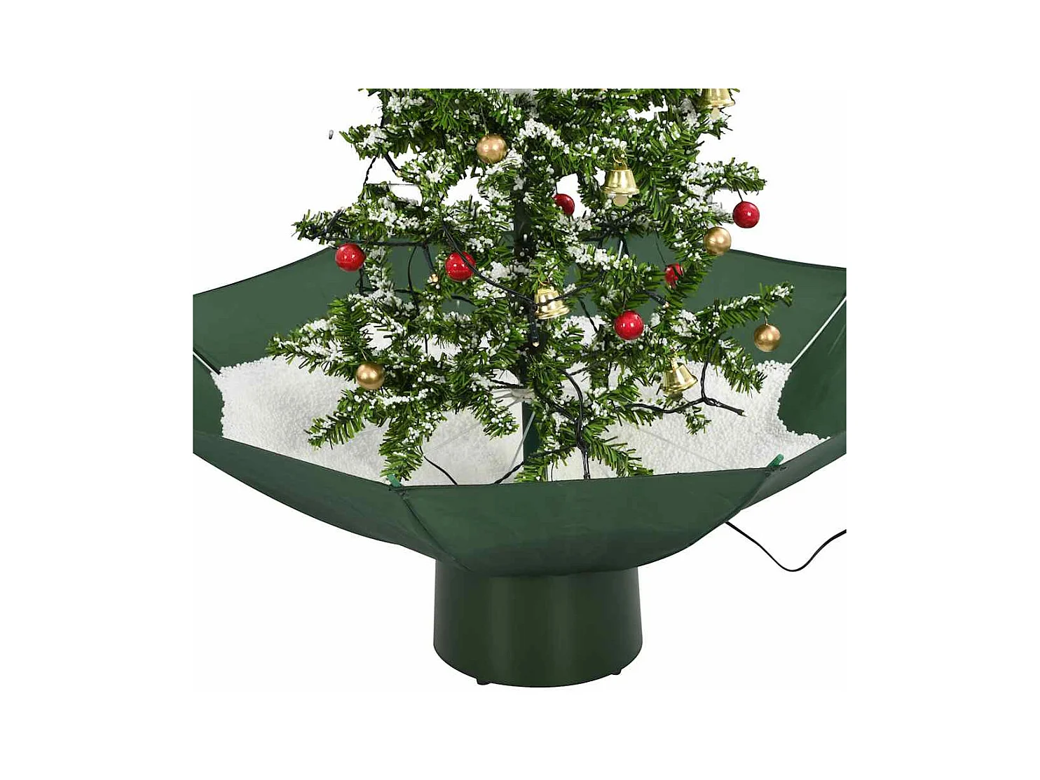 Schneiender Weihnachtsbaum mit Schirmfuß Grün 75 cm