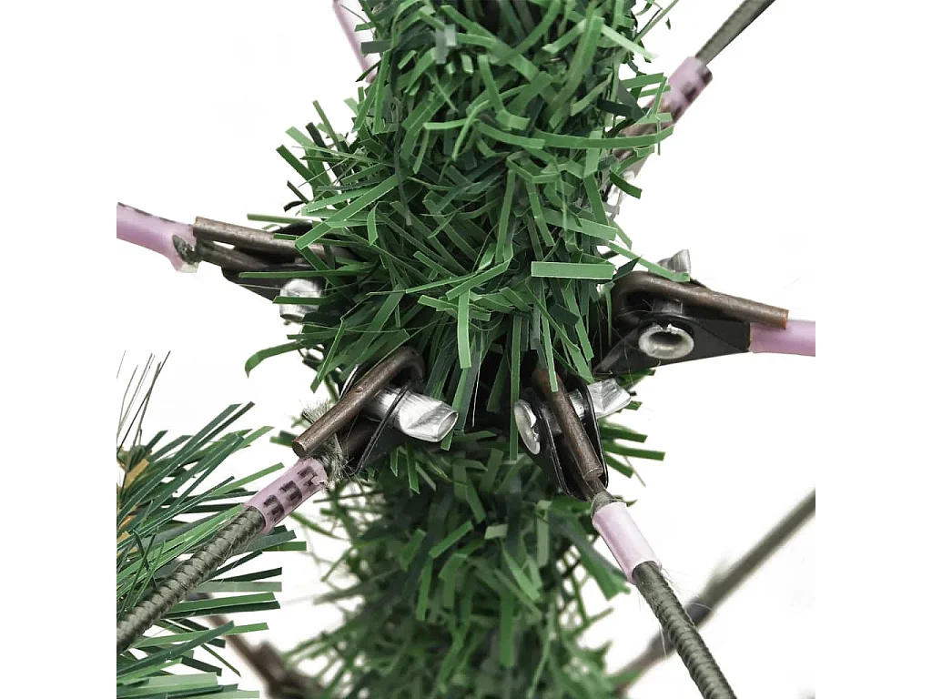 Albero Natale Artificiale Incernierato con Pigne e Bacche 210cm