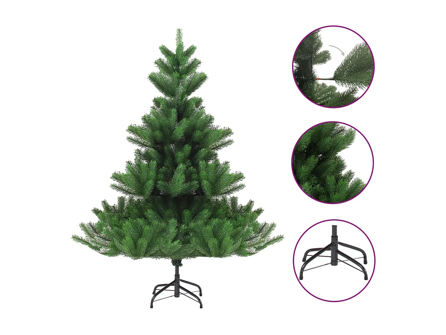 Albero di Natale Artificiale Abete Nordmann Verde 180 cm