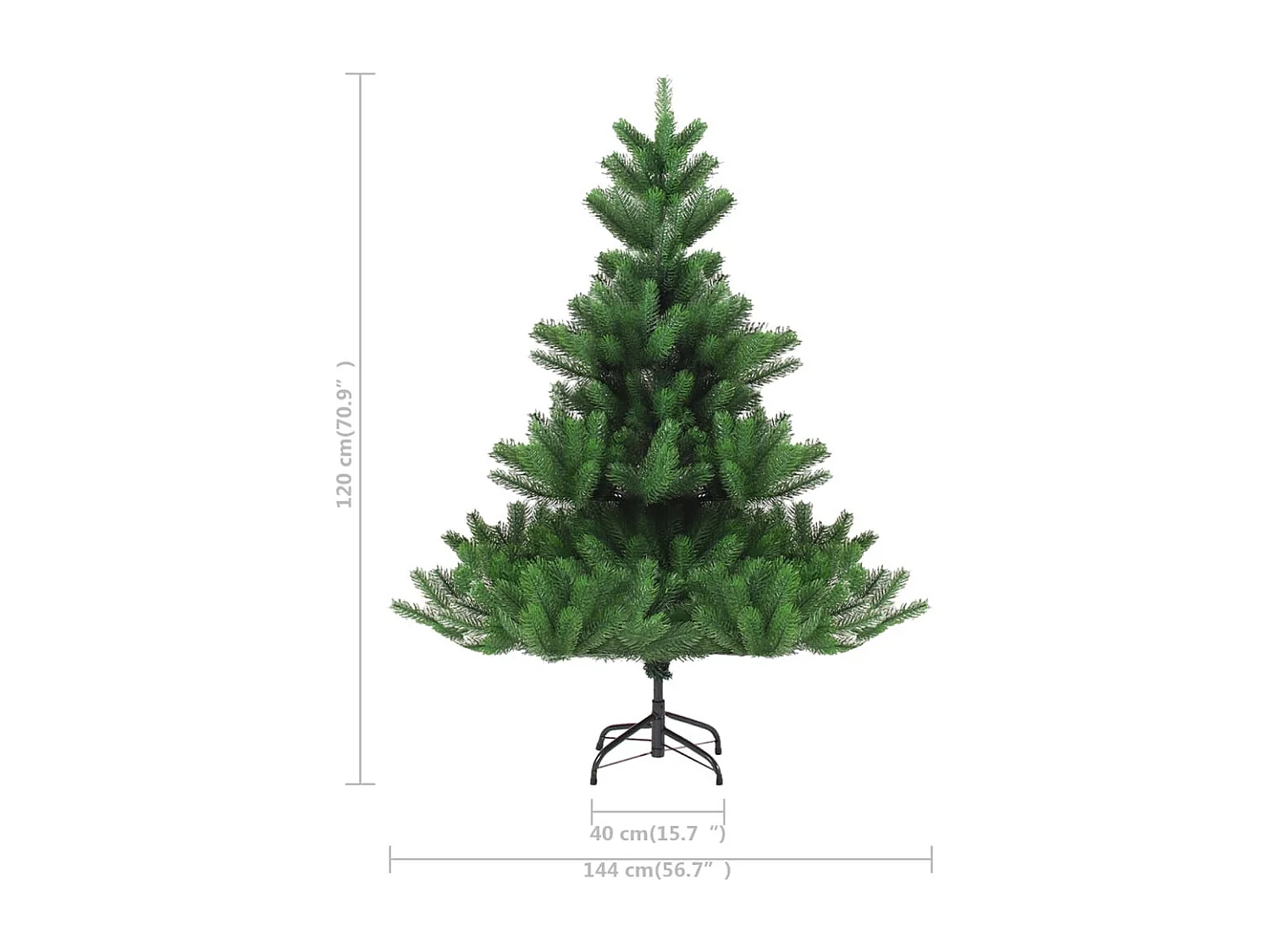 Albero di Natale Artificiale Abete Nordmann Verde 180 cm