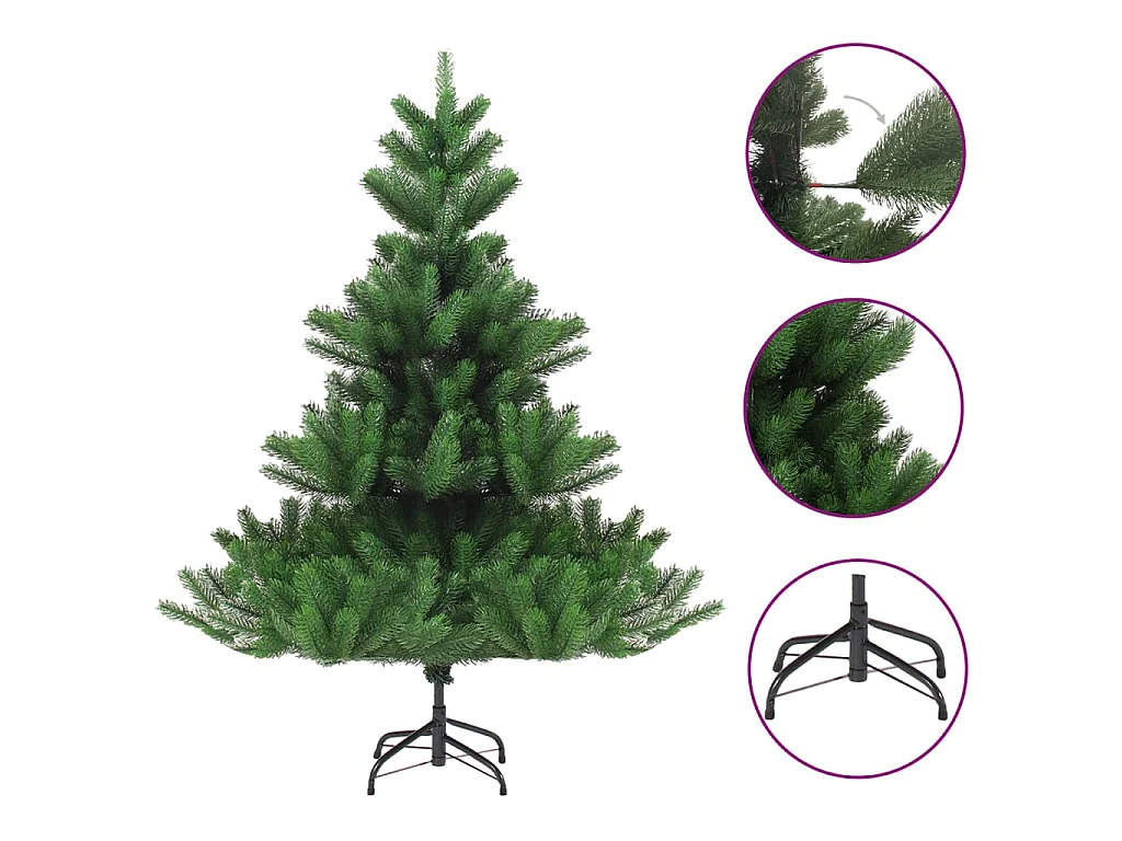 Árvore de Natal artificial 180 cm abeto caucasiano verde