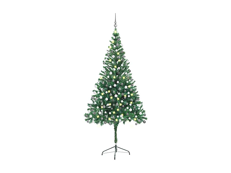 Künstlicher Weihnachtsbaum Beleuchtung Kugeln 210cm 910 Zweige