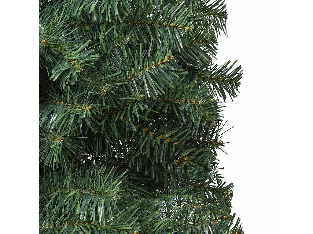 Sapin de Noël mince avec support 210 cm PVC