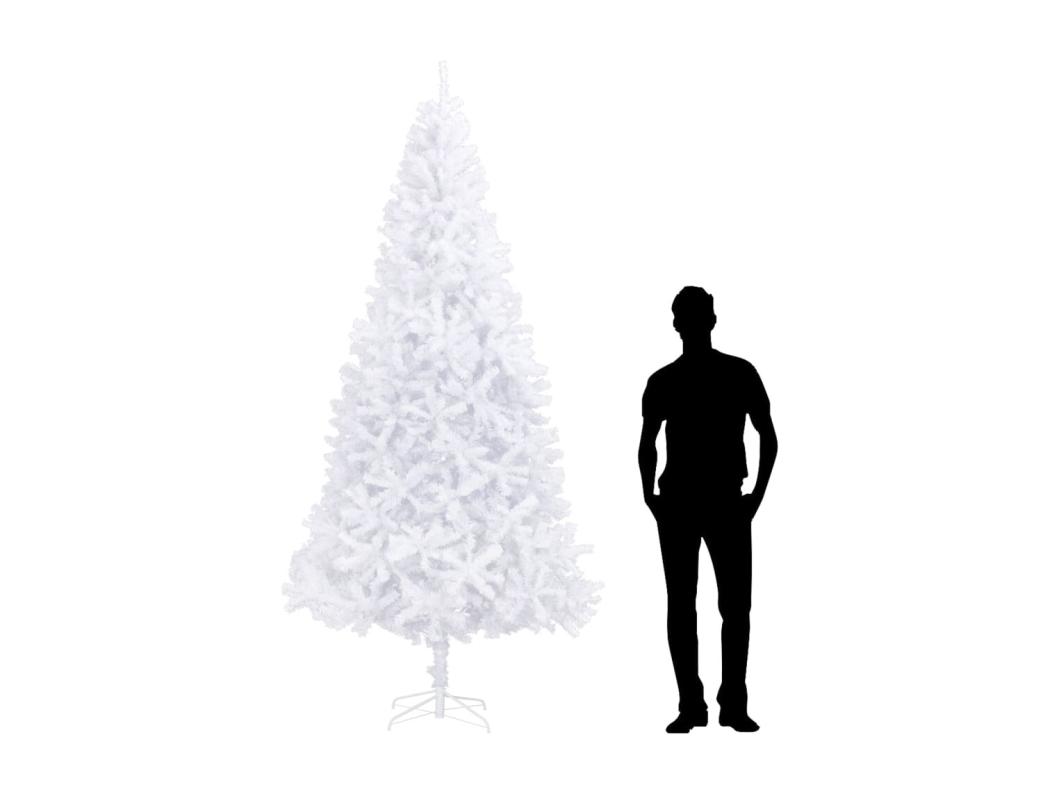 Sapin de Noël artificiel 300 cm Blanc