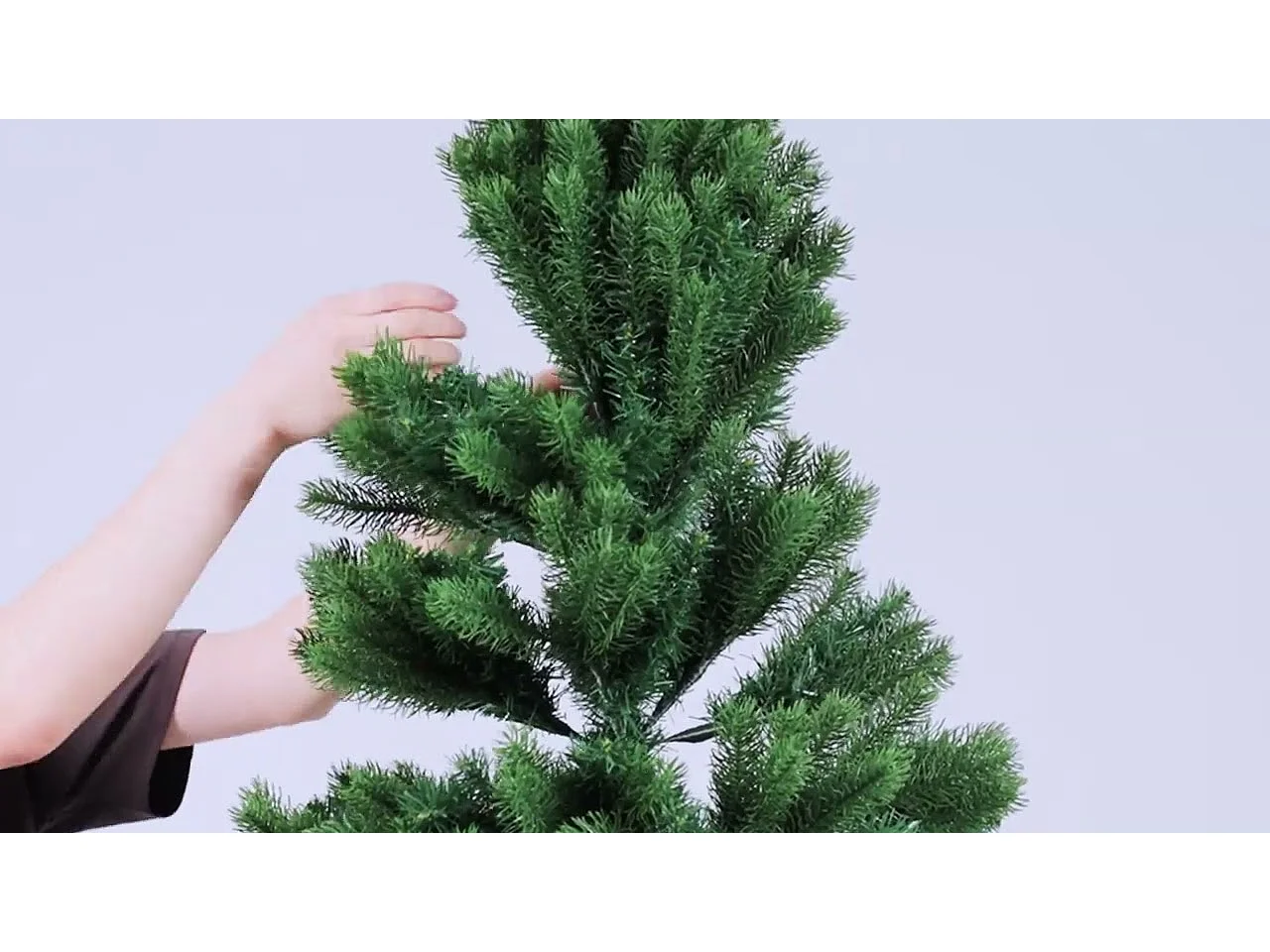 Sapin de Noël artificiel mince avec neige floquée 240 cm PVC/PE