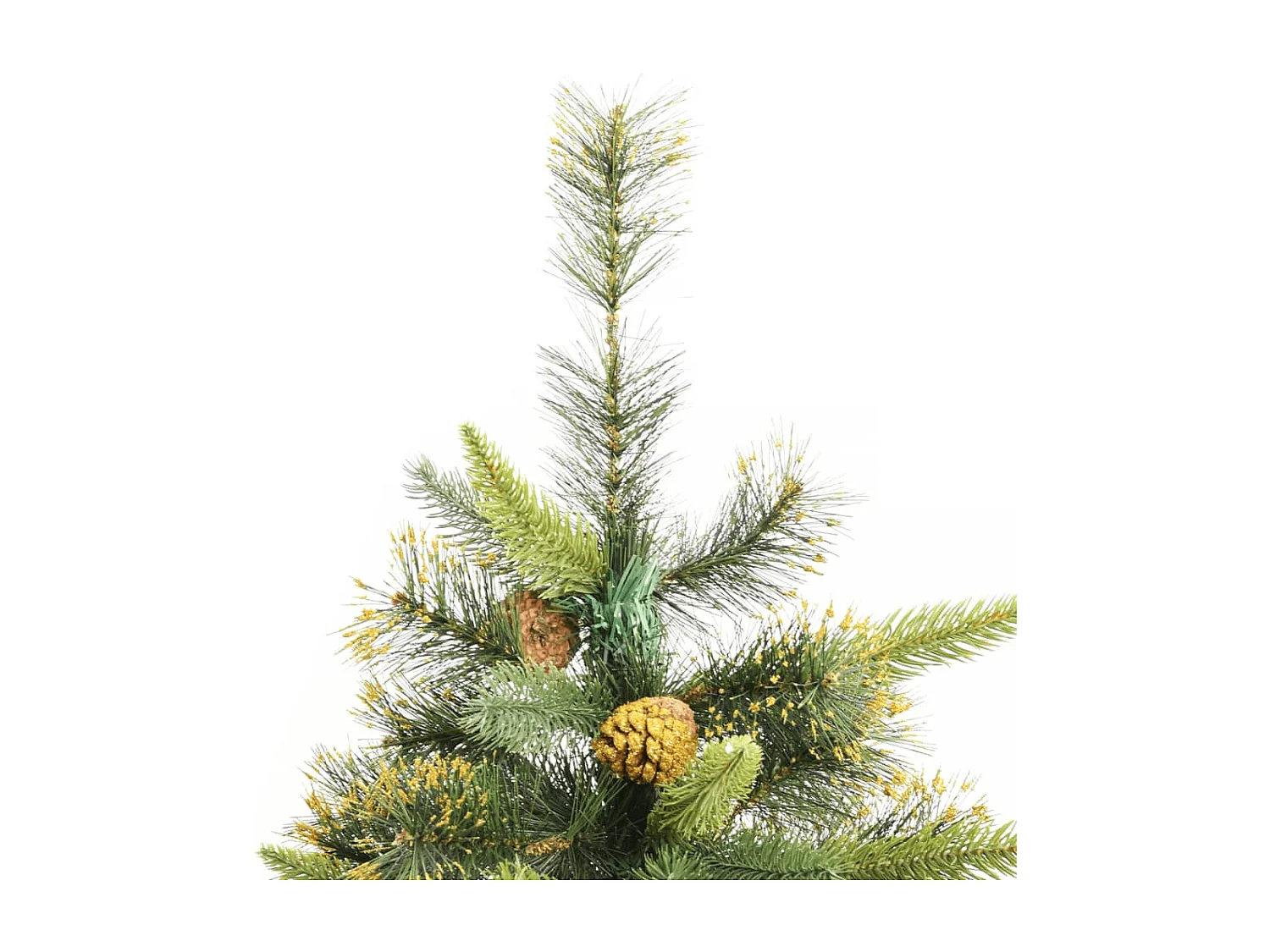 Árvore de Natal artificial articulada com pinhas 240 cm