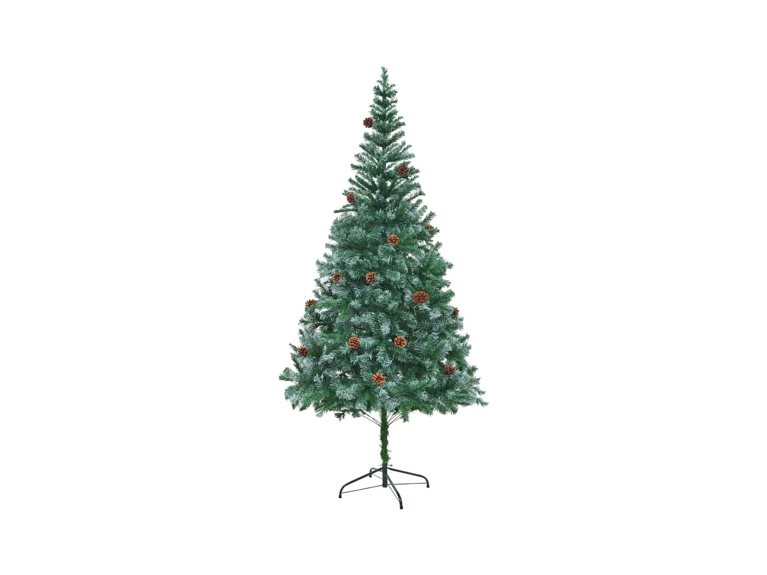 Kunstkerstboom met dennenappels 210 cm