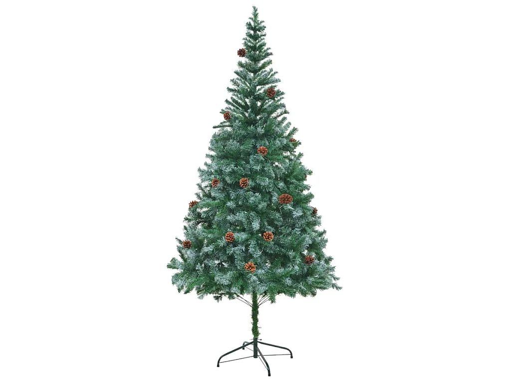 Árvore de Natal artificial com pinhas 210 cm