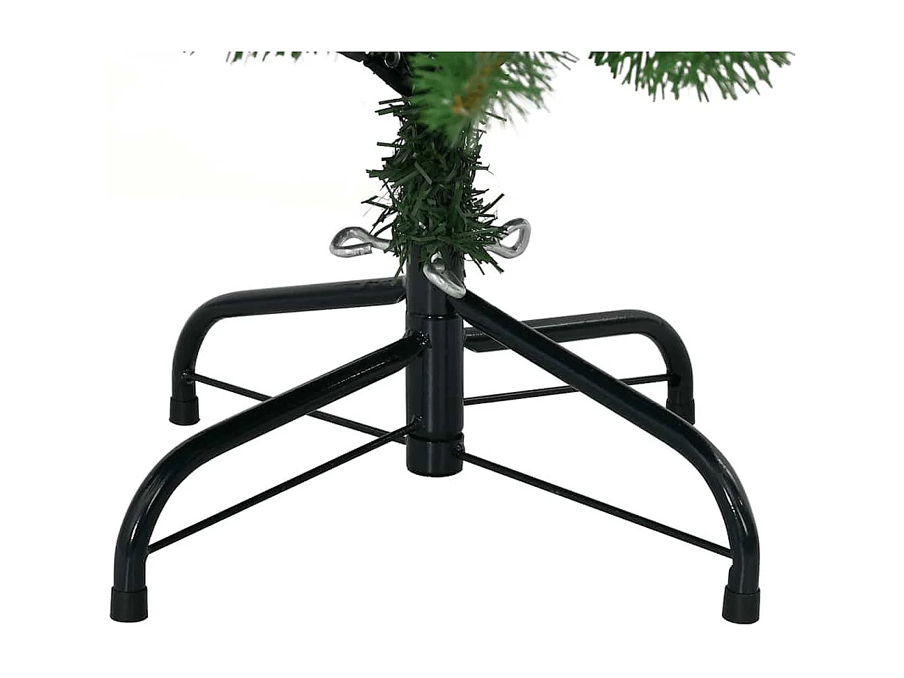 Árvore de natal com suporte de metal 180 cm verde