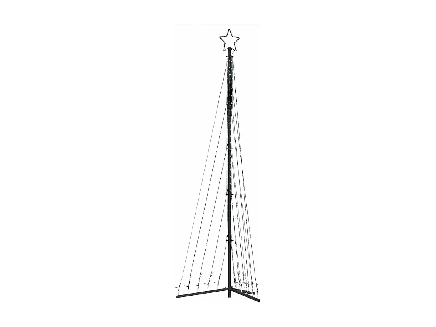 Sapin de Noël à LED 495 LED blanc chaud 300,5 cm