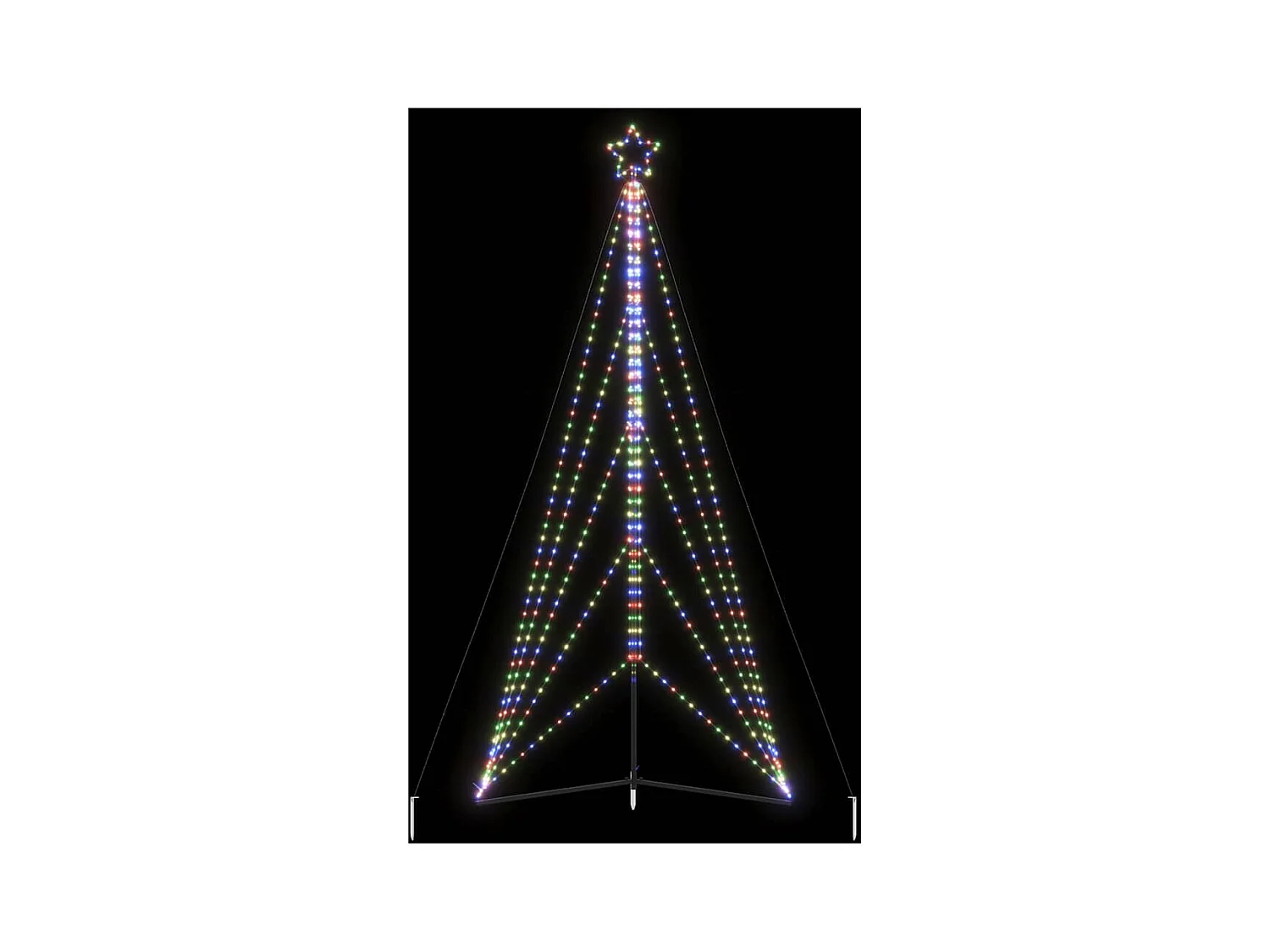 Sapin de Noël à LED 615 LED colorées 404,5 cm