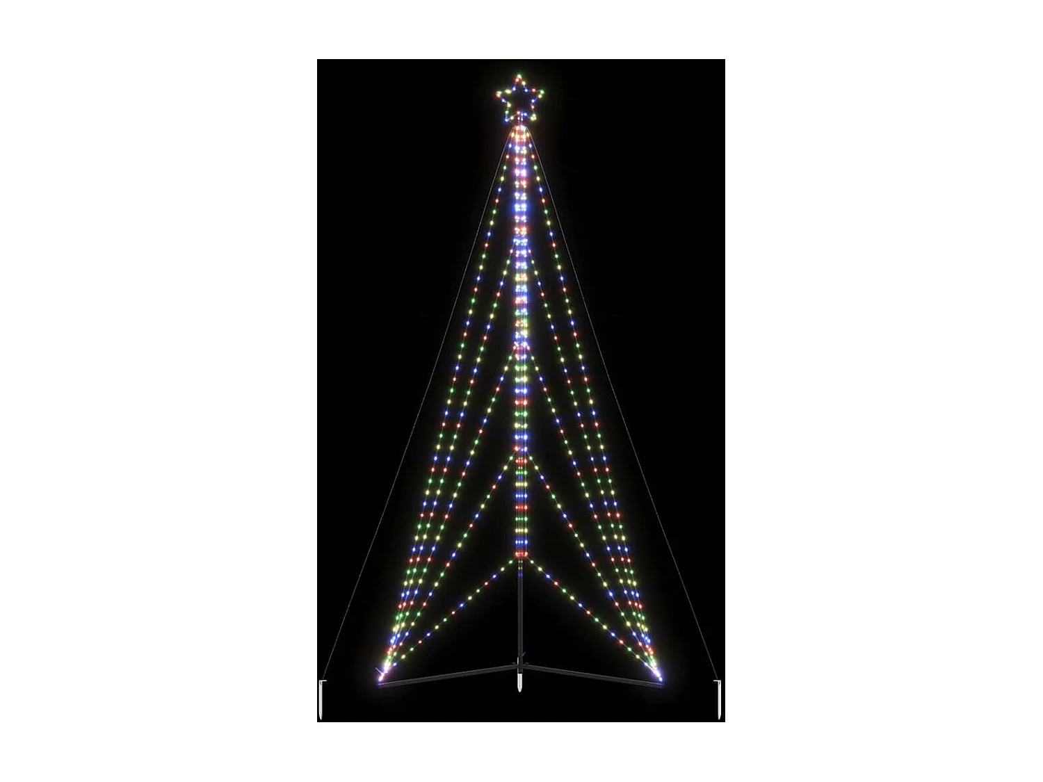 Árbol de Navidad LED 615 LEDs de colores 404,5 cm