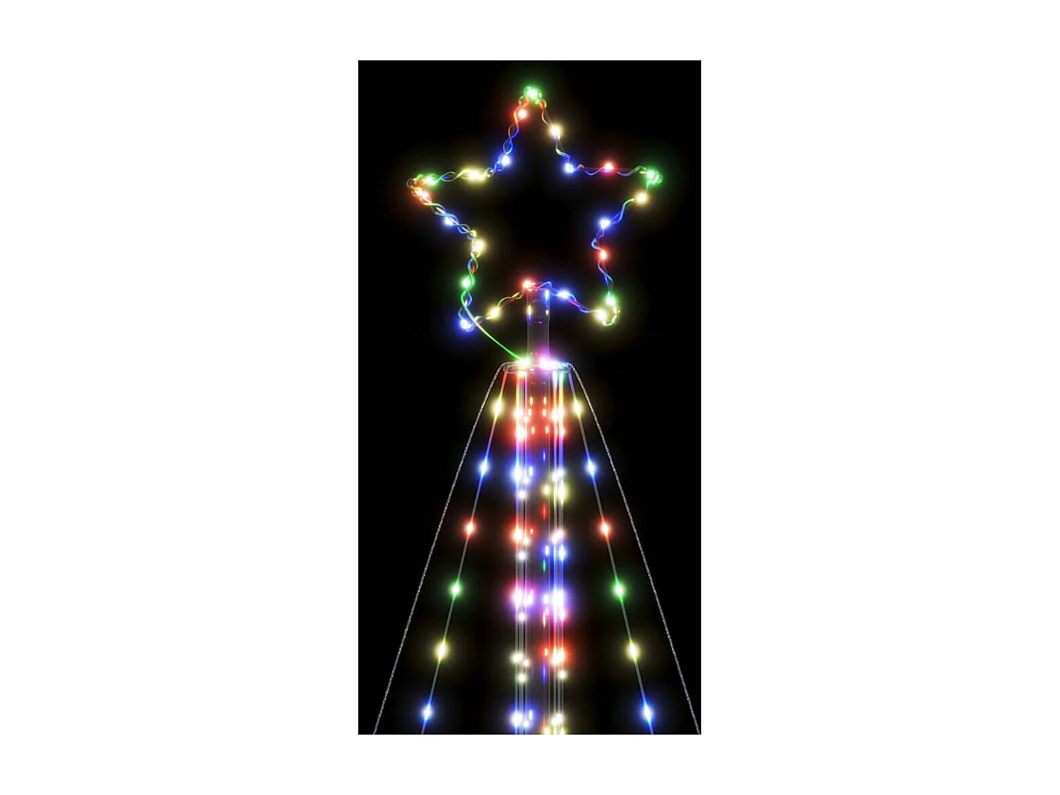 Árbol de Navidad LED 615 LEDs de colores 404,5 cm
