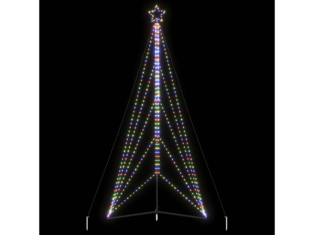 Sapin de Noël à LED 615 LED colorées 404,5 cm