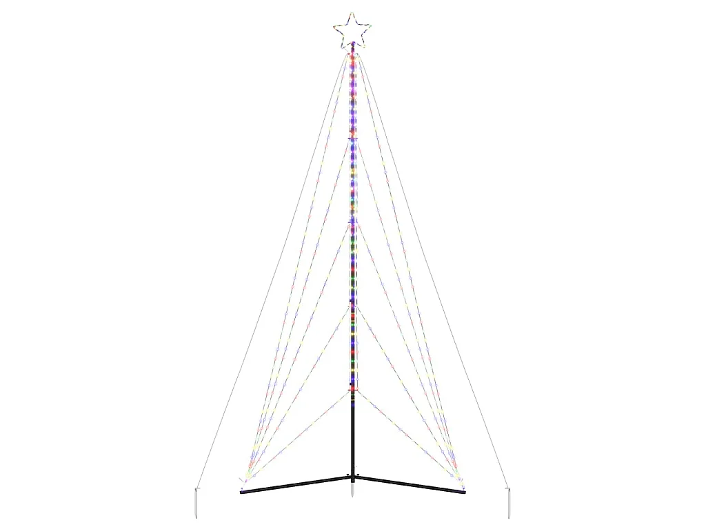 Sapin de Noël à LED 615 LED colorées 404,5 cm