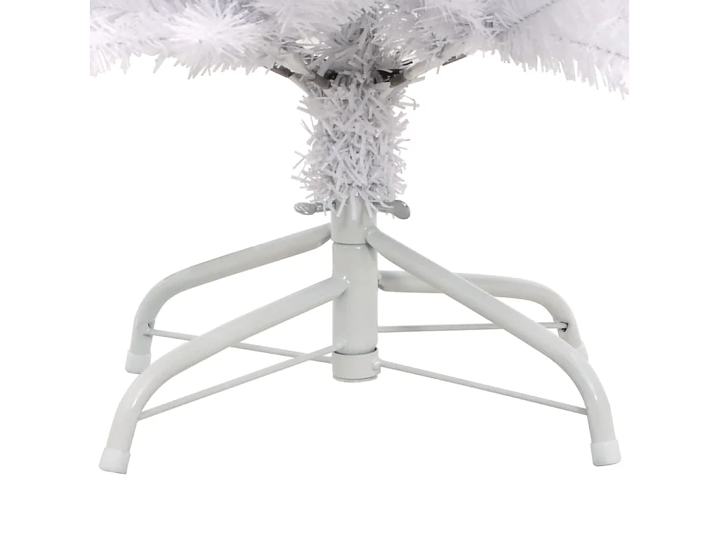 Sapin de Noël artificiel à charnières avec support blanc 120 cm