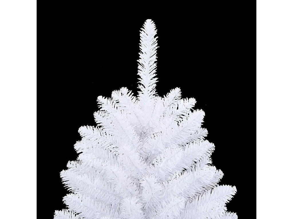 Kunstkerstboom met scharnieren en standaard 120 cm wit