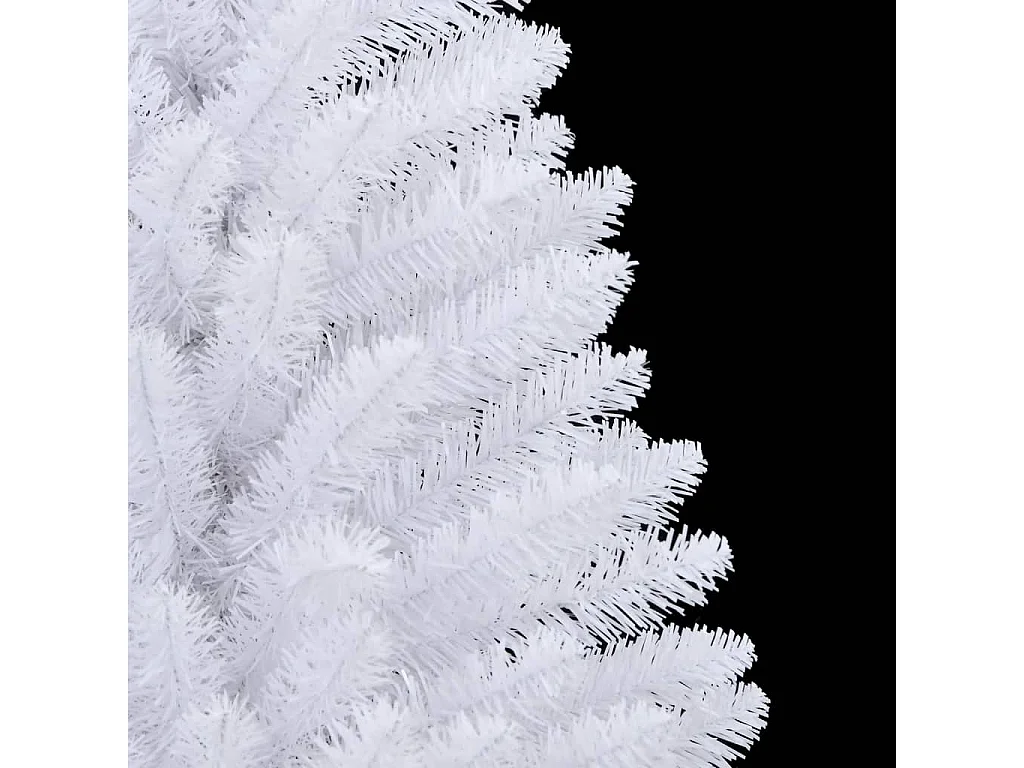 Kunstkerstboom met scharnieren en standaard 120 cm wit