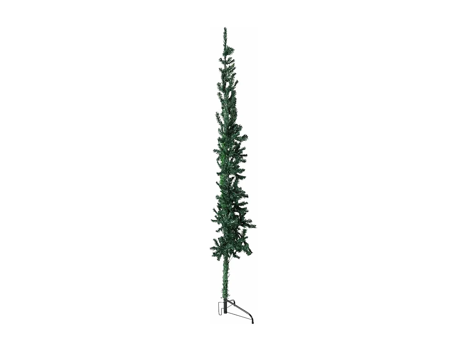 Kunstkerstboom half met standaard smal 240 cm groen
