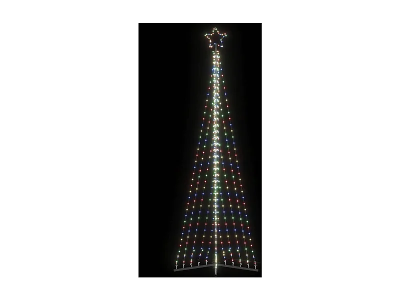 LED-kerstboom 495 LEDs kleurrijk 300,5 cm