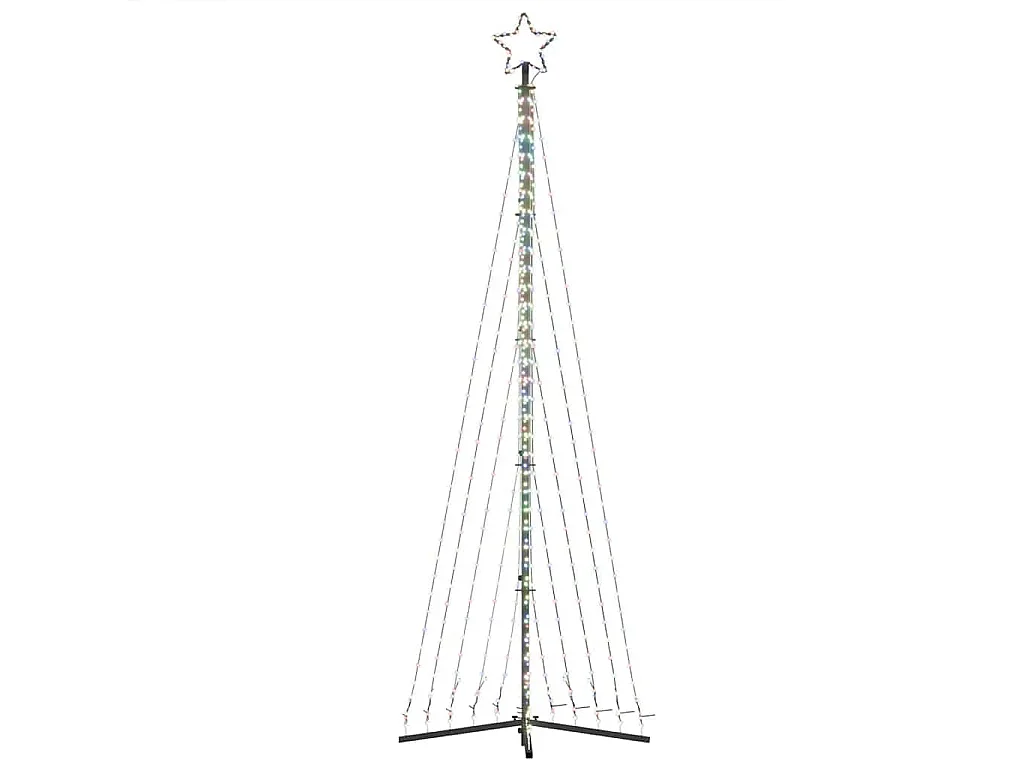 LED-kerstboom 495 LEDs kleurrijk 300,5 cm