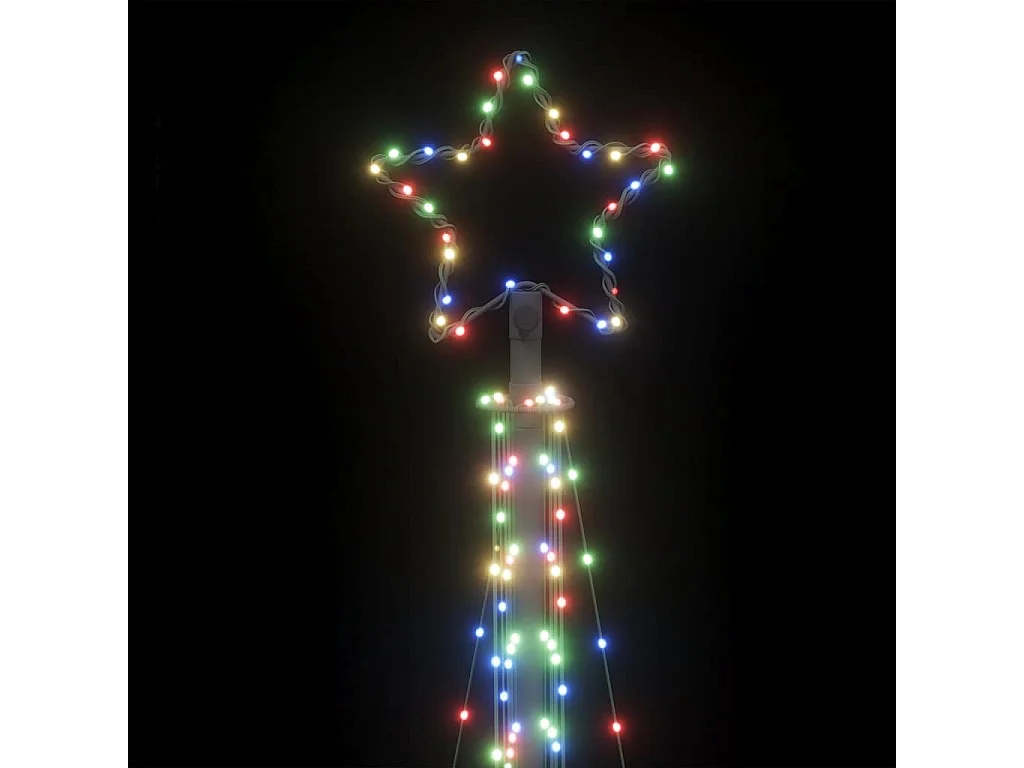 LED-kerstboom 495 LEDs kleurrijk 300,5 cm