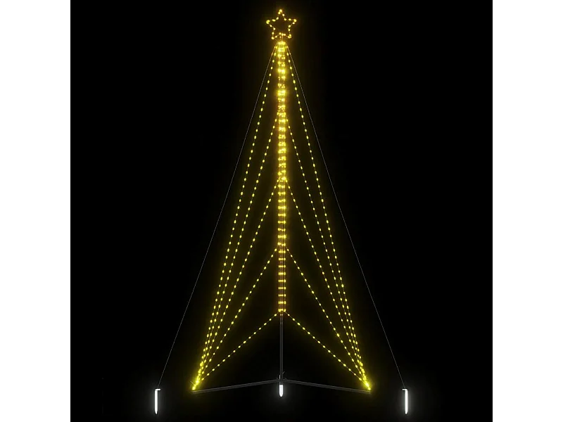 LED Weihnachtsbaum 615 LEDs Warmweiß 404,5 cm