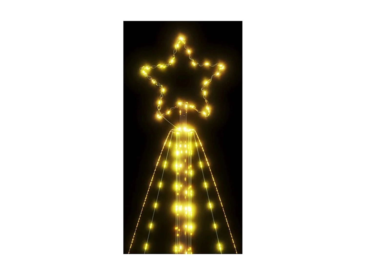 Sapin de Noël à LED 615 LED blanc chaud 404,5 cm