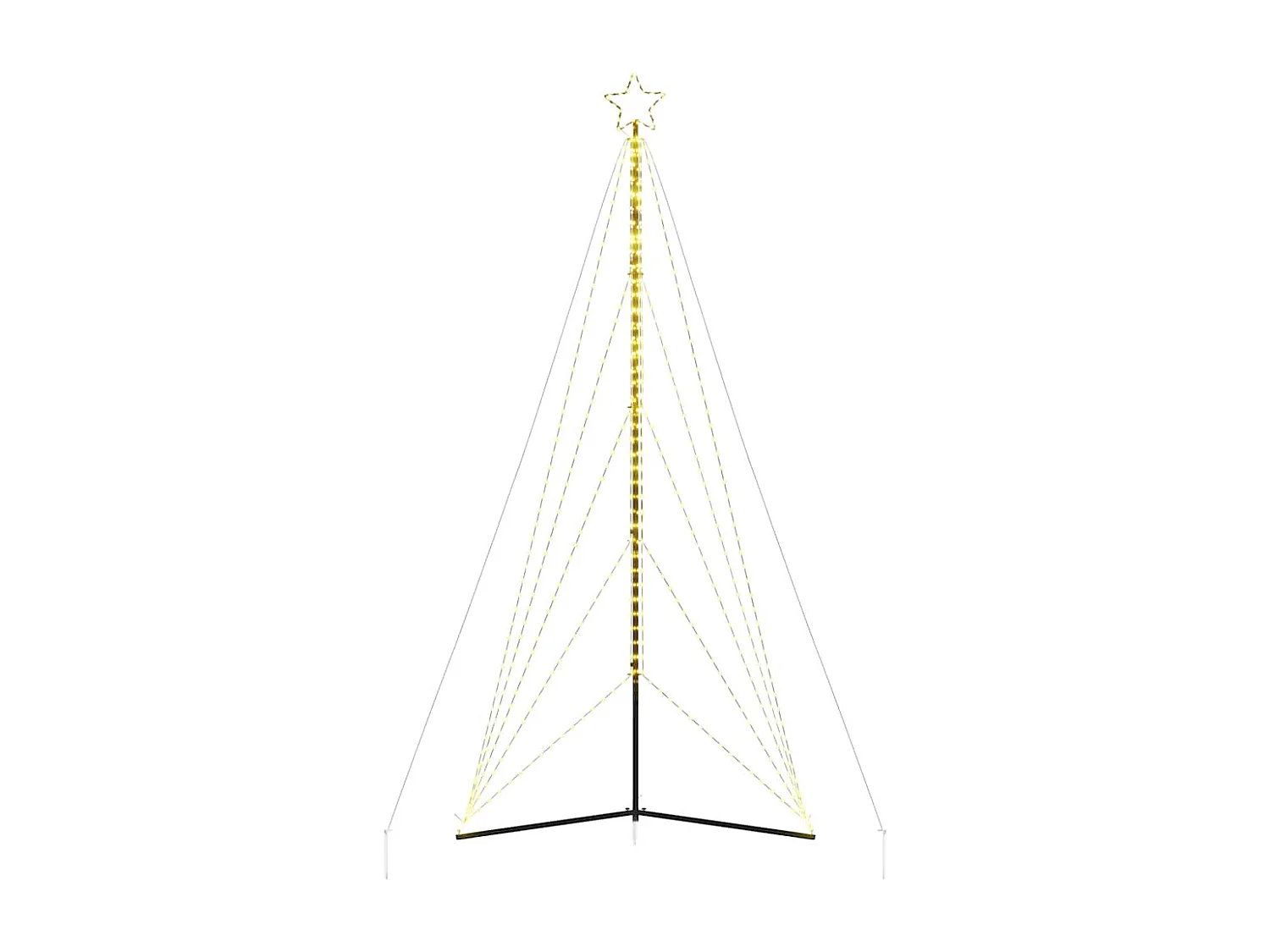 Sapin de Noël à LED 615 LED blanc chaud 404,5 cm