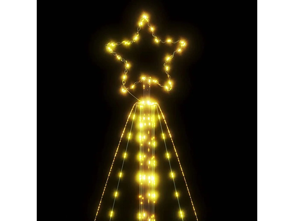Sapin de Noël à LED 615 LED blanc chaud 404,5 cm
