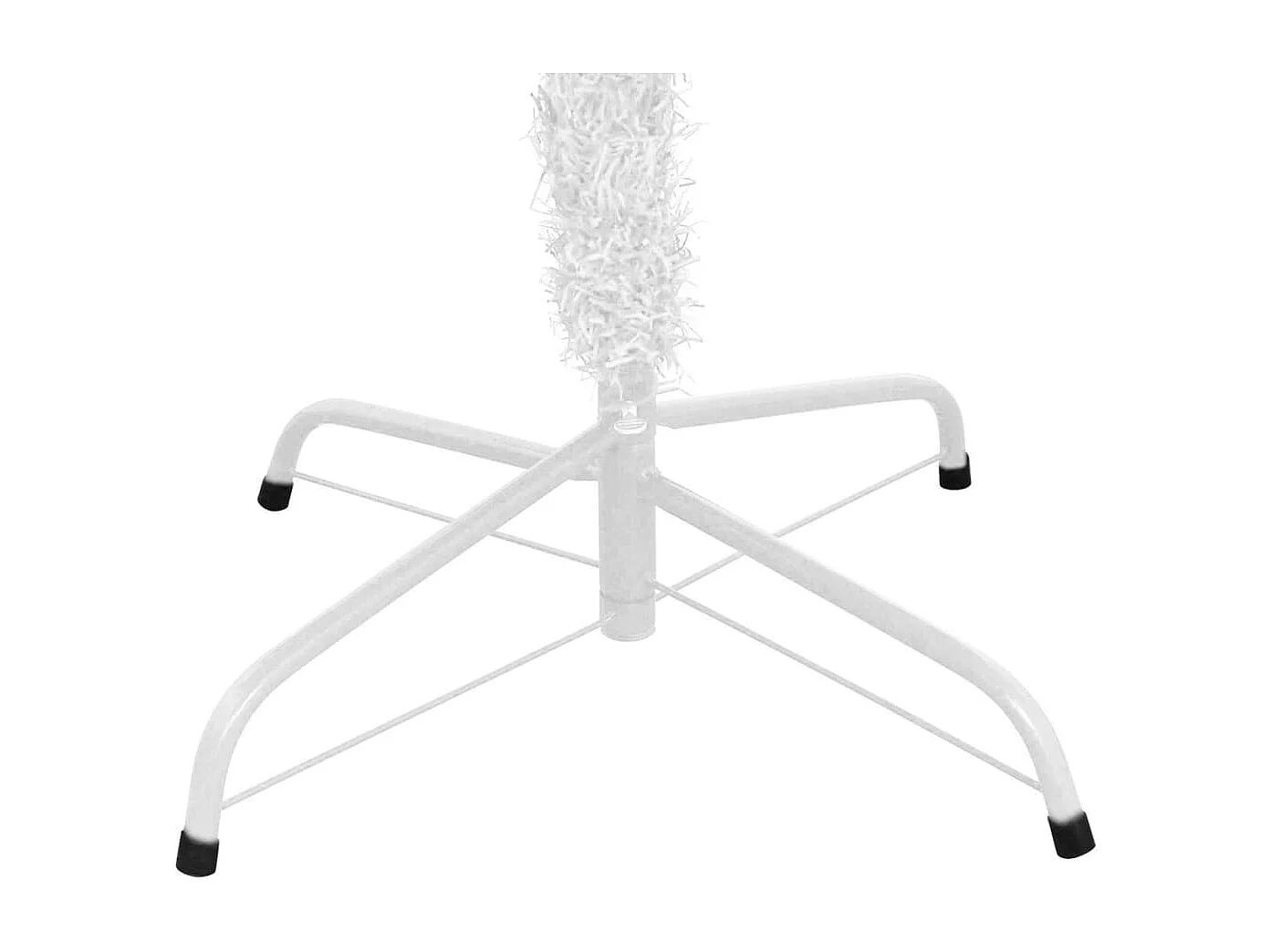 Arbre de Noël artificiel pré-éclairé et boules L 240 cm blanc