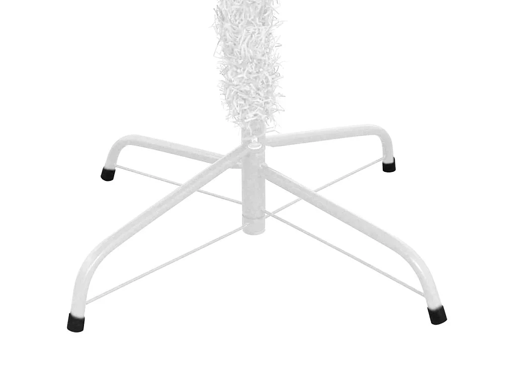Árbol de Navidad artificial con luces y bolas blanco 240 cm