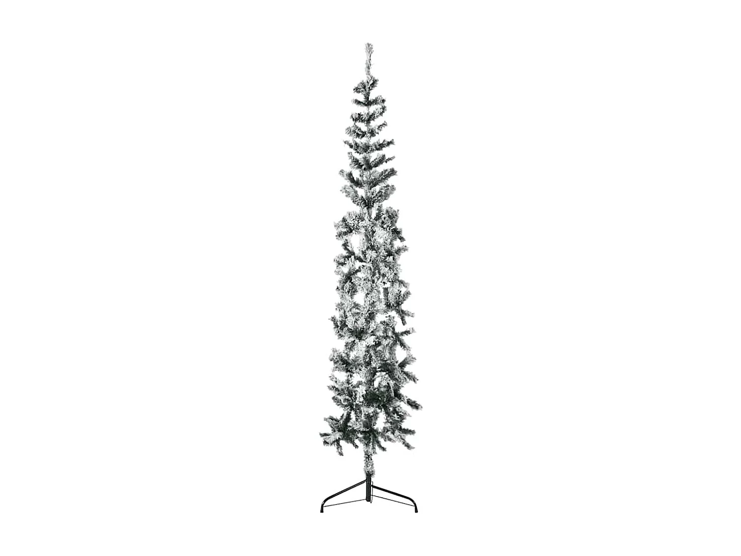 Künstlicher Halb-Weihnachtsbaum mit Schnee Schlank 240 cm